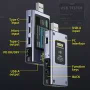 USB Voltage Current Meter Voltmeter Ammeter Type-C Fast Charge Tester QC/PD