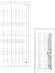 Cat Proof Screen Door - Cat Mesh Screen - Thickened Interior Net with Zipper Closure, Pet Supplies for Puppies Kittens