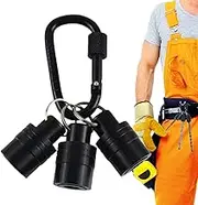 Bit Holder Key Chain | Quick Release Handy Keychain Carabiner | Keychain Extension Bar Quick Change Bit Holders for Construction Maintenance Technician Workshop