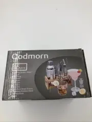 Cocktail Shaker Set Bartender Kit, Godmorn 15Pcs Bartender Shaker Set, 304 And