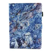 For Ipad 10.5(2017) Universal Blue Marble Pattern Horizontal Flip Leather Protective Case With Holder and Card Slots and Sleep