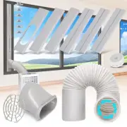 Portable Air Conditioner Window Vent Kit with 5.9” Exhaust Hose Adjustable