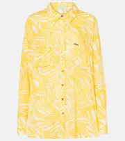 [Melissa Odabash] Melissa Odabash Millie printed shirt AU 16 yellow