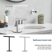T-Shape Hand Towel Stand Stainless Steel Towel Holder Stand Rustproof leHNk