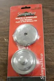 Larsen Simpatico 03-4899 1.25" / 1.5" Waste & Overflow Lift & Turn Chrome