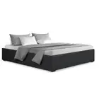 Bed Frame Double Size Gas Lift Base Charcoal TOKI Artiss