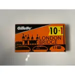 吉列 GILLETTE LONDON BRIDGE 倫敦 印度製 刮鬍 剃須刀片 傳統刮鬍 老式刮鬍 雙面刀片 DE刀片