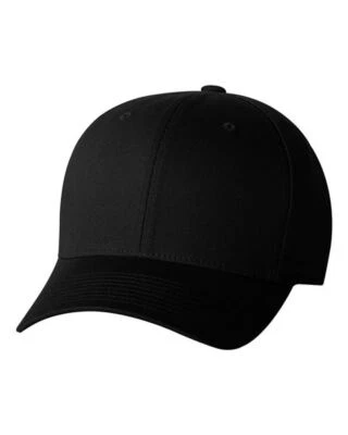 New w/tags Black FlexFit Fitted Baseball Cap No Adjustments Needed Size Large/XL