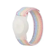 Apple AirTag Case Wristband Protective Cover Nylon Rainbow