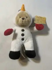 Ganz Wee Bears Snowman Plush HX11388 Tags Bear Snowman Hood New With Tags 7”