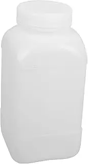 ABOOFAN 2pcs Wide Mouth White Plastic Bottles Leak Chemical Storage Sample Containers for Laboratory Use Secure Sealing Mechanism Reusable Storage