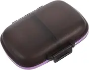 WOONEKY 8 Outdoor Mini Box Small Container for Purse Travel Meds Portable Black Organizer Small Case Purse Case Keychain Holder