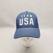 Fanatics Adjustable Snapback Hat Embroidered Team USA Olympics Cap Blue Silver