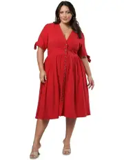 [Something 4 Olivia] Senna Midi Dress in Red