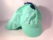 NEW W TAGS WHIMSICAL CAT & JACK Youth Hat with Neck Sunshade & Eyes Size 6-12 M