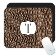 Gift Mousepad : Faux Alligator Animal Print Crocodile Pattern Computer