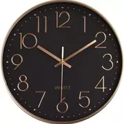 Wall Clock Quartz Round Square Wall Clock Silent Non-Ticking Battery Operated