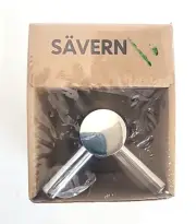Ikea SAVERN Design Richard Clack Toilet Towel Hook Holder Chrome 201.626.66 NIB