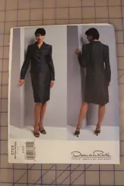 Vogue Pattern Oscar de la Renta #2723 Size 8,10,12 Misses Shirt-Jacket & Skirt