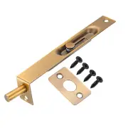 Flush Bolt 6 Inch Stainless Steel Door Concealed Slide Lock Latch Brass