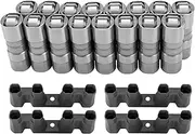 Hydraulic Roller Lifters & 4 Guides Set16 New LS7 LS2 16 GM Performance 12499225 HL124