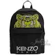 【新進品牌 獨家價】茱麗葉精品 KENZO 5SF300 刺繡虎頭帆布後背包.黑 大現金價$5,680