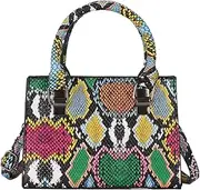 [Zeph Hosea] Women Snakeskin Pattern Mini Top Handle Satchel Handbag PU Leather Small Tote Bag Purse Crossbody Bag