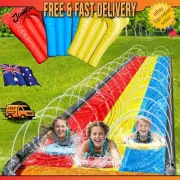 16ft Triple Lane Slip, Splash and Slide Backyards | Water Slide 3 Boogie Board