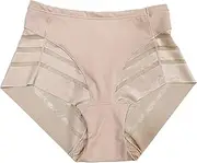 [Generic] Plus Size Underwear for Women Comfortable Breathable Briefs High Waist Stretch Panties Full Coverage Briefs