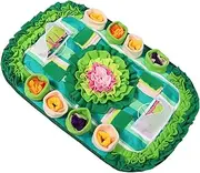 BESPORTBLE Pet Snuffle Mat for Dogs Cats Interactive Foraging Sniff Mat for Mental Stimulation Slow Feeder for Natural Hunting Instincts for Small Animals