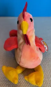 Strut TY Beanie Baby W/TAGS 1996 RETIRED Rare PVC Pellets & Canadian Tags!