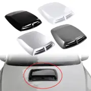 Black Car Decorative Air Flow Intake Hood Scoop Vent Bonnet Cover Universal