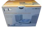 NIB jWIN Micro Hi-Fi CD Player with AM/FM Stereo Radio JX-CD7160