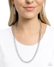 Paparazzi Industrial Influence Silver Necklace NWT