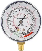 OEMTOOLS 24531 Replacement Gauge Low Side for A/C Manifold