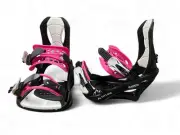 WOMEN'S ALTITUDE RIDER 4X4 BURTON 3D EST SNOWBOARD BINDINGS BLACK/PINK L/XL 10+