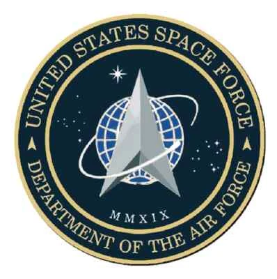 Space Force Medallion for Box Cremation Urn/Flag Case - 2 Inch Diameter