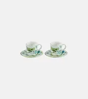 [Aquazzura Casa] Aquazzura Casa Secret Garden set of 2 espresso cups and saucers