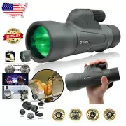 10x50 Monocular Telescope with Smartphone Compatibility for Travel