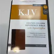 KJV Thomas Nelson Center-Column Reference bible with Apocrypha
