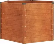 Raised Garden Bed 129x129x77cm Corten Steel Planter Box for Outdoor Gardening - Rust-Resistant, Durable & Stylish Raised Bed Solution for Vegetables, Flowers & s