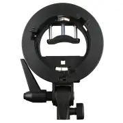 S-type Bracket Bowens Mount Holder for Speedlite Flash Snoot Softbox Honeycomb
