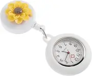 [LIFKOME] Nurse Pocket Watch Telescopic Nurse Watch Small Easy-pull Buckle Universal Work Tag Student Watch Retractable Rainbow Pocket Watch Nursing Watch Fob Women