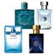 【VERSACE 凡賽斯】狄倫正藍+雲淡風輕+經典男+艾諾斯•愛神(5ml 4入組合 專櫃公司貨)