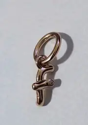 Pandora Rose Gold 'F' Script Alphabet Dangle Charm 782532C01