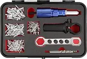 wesleydrill Rivet Gun Adapter Kit,Professional Riveting Insert Nut Hand Tool Kit,2.4/3.2/4.0/4.8mm Diameter Rivet Head, Aluminum Housing, Fit for Cordless Drill,Sheet Metal Work