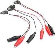 3pcs 9V Battery Power Connector Snap Clip Adapter 18cm 2 Wired Cable Connection Buckle Battery Holder Socket Plug