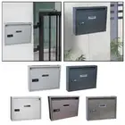 Locking Wall Mount Mailbox, Mail Boxes Outdoor with