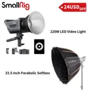 SmallRig 220D LED Video Light 3472+33.5 Inch Parabolic Softbox Quick Release