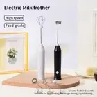 Handheld Electric Milk Frother Wireless USB Rechargeable 2 In 1 Coffee Blender